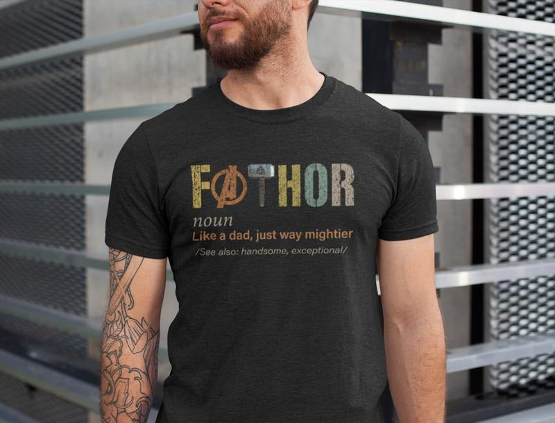 Fathor Shirt, Dad Sweatshirt, Father Noun Shirt, Superhero Dad, Super Dad Shirt, 2024 Father's Day Gift, Dad Gifts From Daughter Son