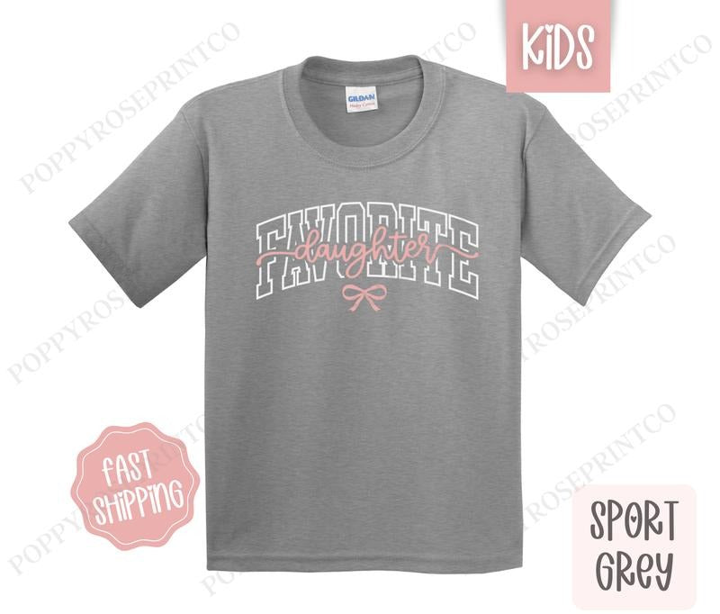 Favorite Daughter Kids Shirt - Cute Children's Tshirt - Youth Tee Gildan