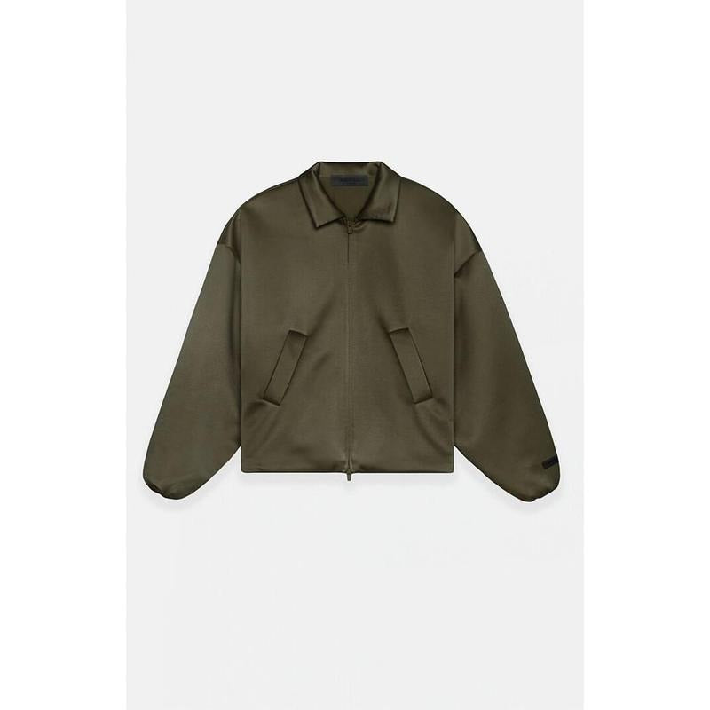 Fear of God Essentials Men's Women's Military Satin Bomber Jacket