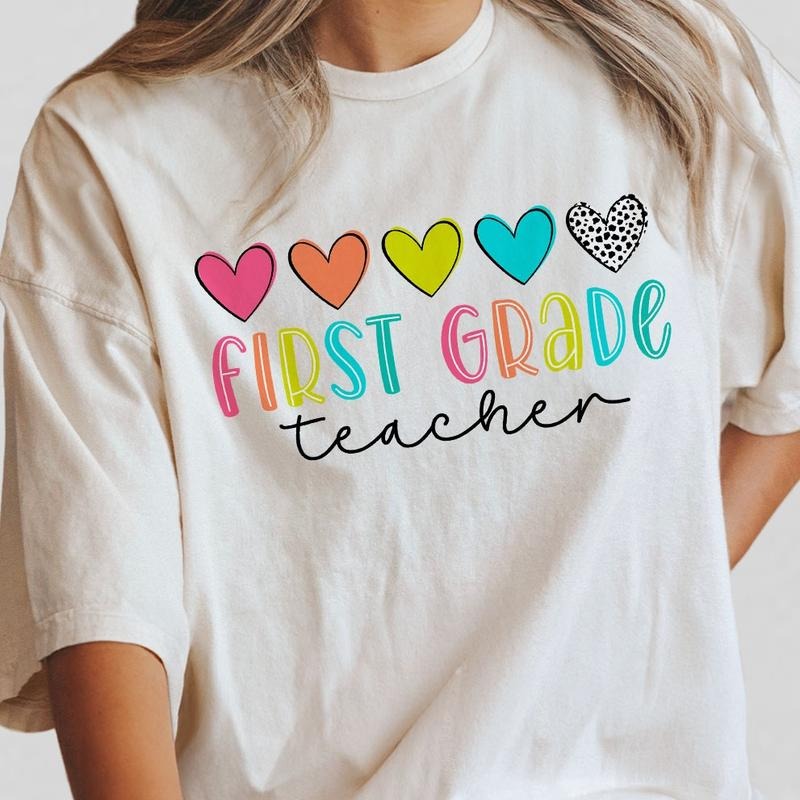 First Grade Teacher Shirt, First Grade Shirt, Teacher Appreciation Gifts, Teacher Shirt, First Day of School Shirt, Back To School Shirt, First Grade Shirts, Women Shirt, Funny Teacher Shirt, Women Tops