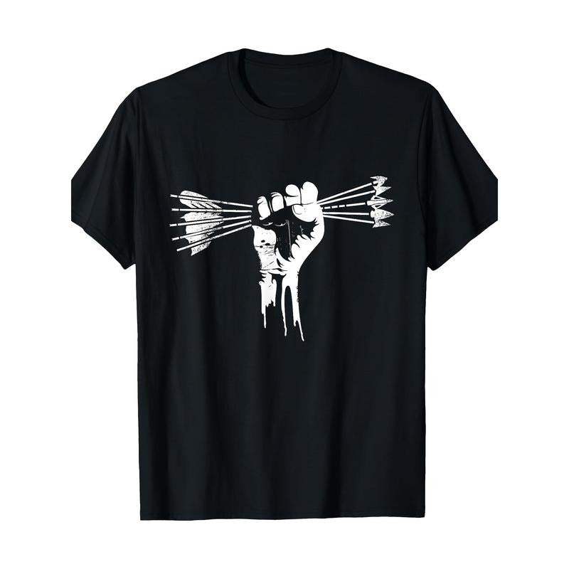 Fist Full Of Arrows For Large Families Raising Arrows T-Shirt Made in USA