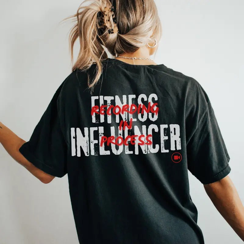 Fitness Influencer Funny Text Oversized Gym Pump Cover For Weightlifting Gym Shirt For Influencer Workout Cardio Summer Shirt Gift