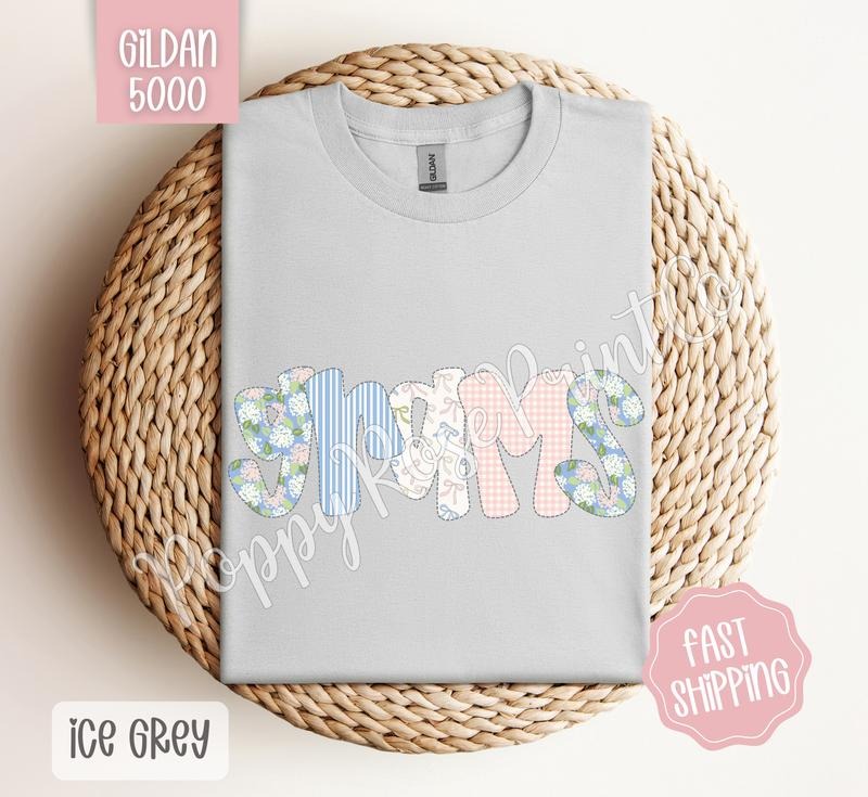 Floral Grams Gildan Shirt, Cute Spring Grandma Tshirt, Coquette Flower Tee, Mother's Day Gift