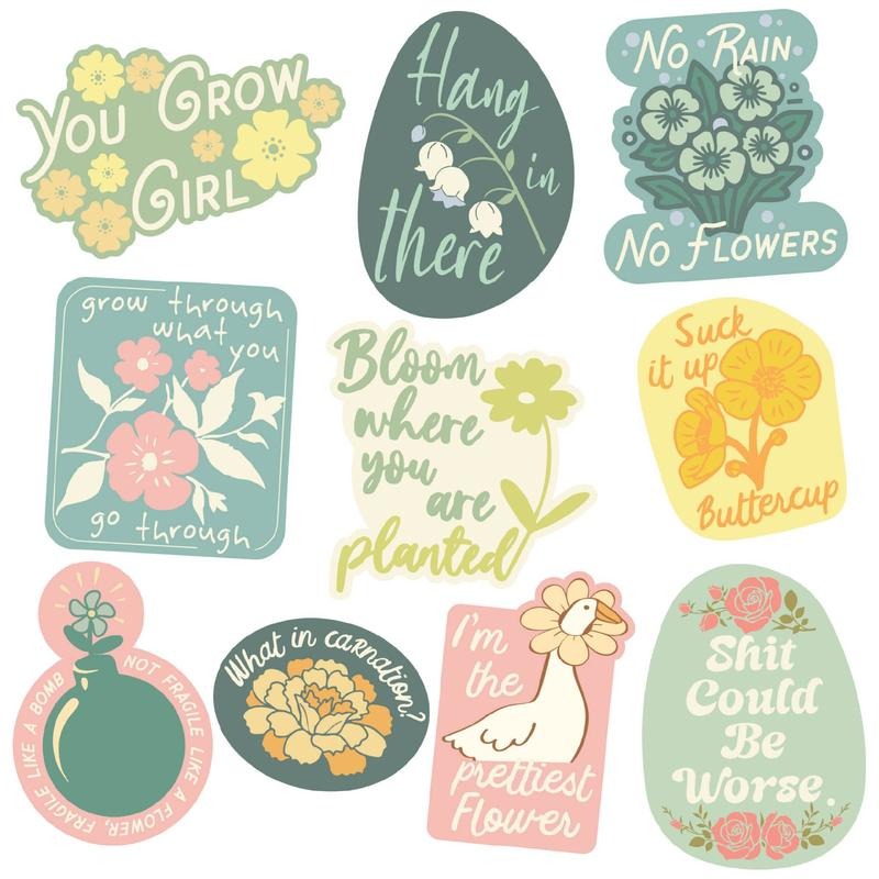 Floral Sticker Extra Large Stickers for Adults Funny Adhesives with Memes Funny Sarcastic Multi T-Shirts, Hoodie, Sweatshirt