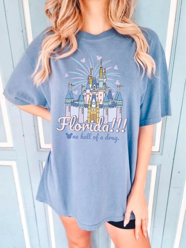Florida One Hell Of A Drug Shirt, Castle Sweatshirt, Family Matching Tee, Magic World T-Shirt, Princess Shirt, Girl's Trip Tee