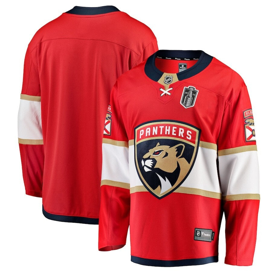Florida Panthers 2025 Stanley Cup Final Home Breakaway Jersey - Red