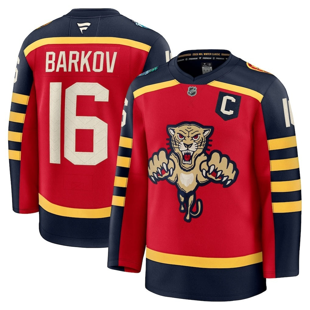 Florida Panthers #16 Aleksander Barkov 2026 NHL Winter Classic Premium Jersey - Red
