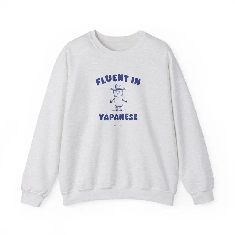Fluent In Yapanese -Unisex Sweater Cotton Menswear