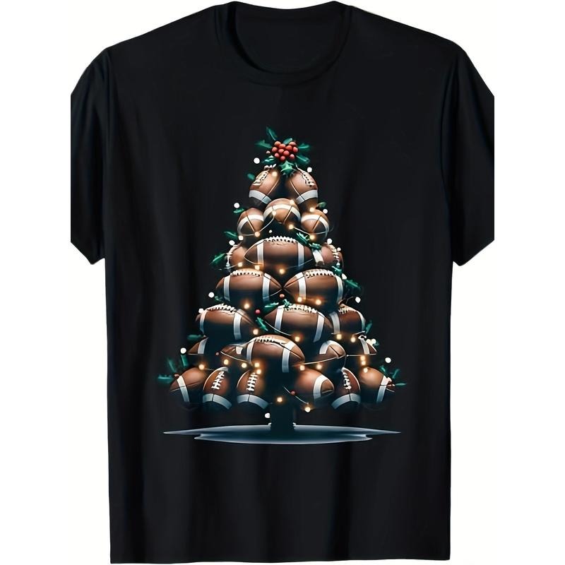 Football Christmas tree, sports enthusiast player T-shirt made in usastyle{n002}2 Hoodie, Sweatshirt | WearSparks.com