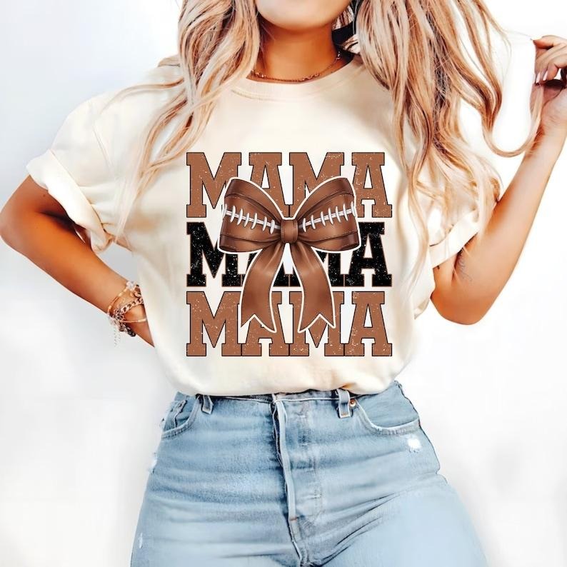 Football Mama, Coquette Football, Football Bow, Football Mom, Game Day, Fall Football, Football Season, Sports Tshirt
