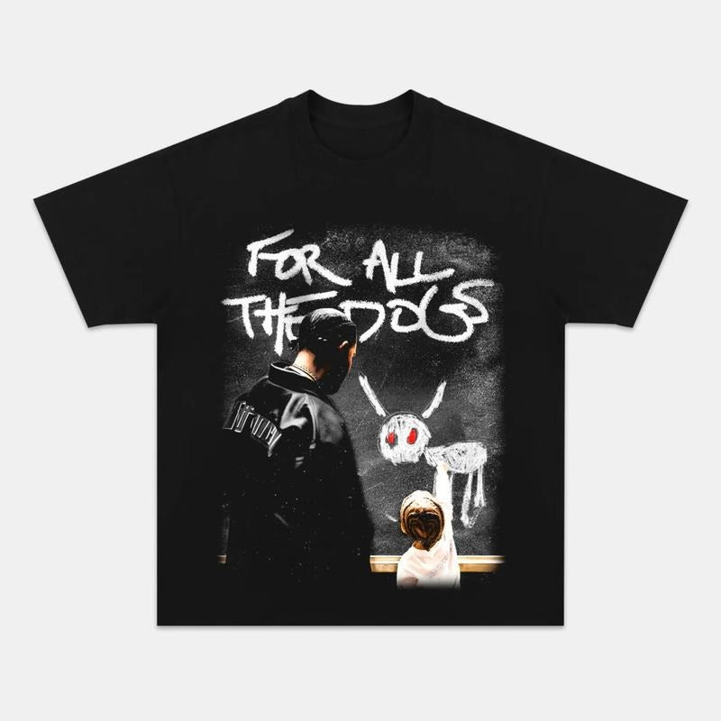 For All The Dogs Drake Vintage Collage T-Shirt, Hip Hop Graphic Drake Rap Tee, Retro Drake Hiphop Rapper Tshirt, Gift For Men Women Unisex T-shirt