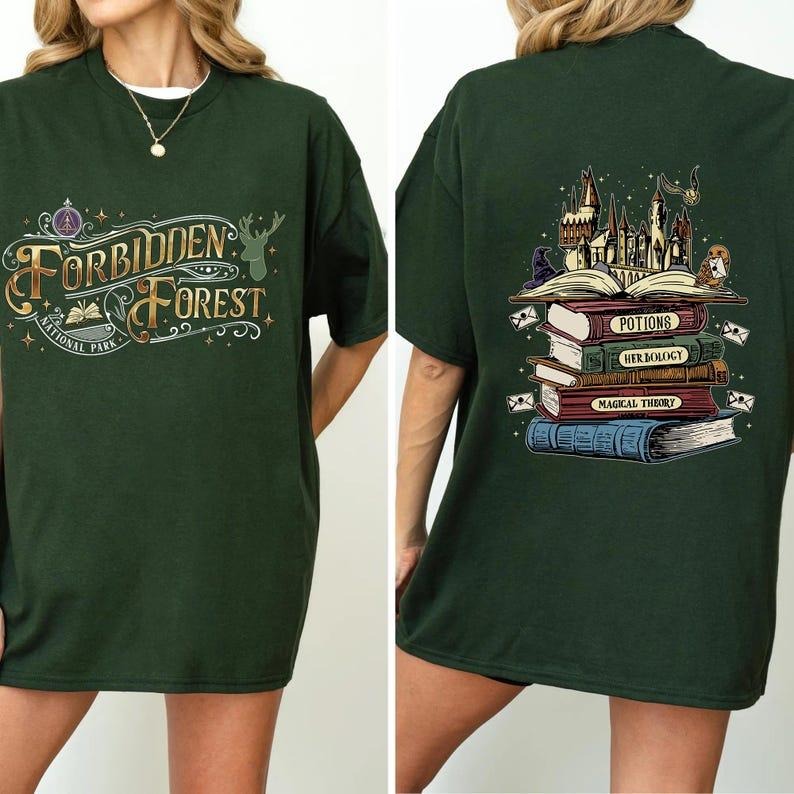 Forbidden Forest Shirt, National Park, , Forbidden Forest T-shirt, Wizarding World Tee, HP Inspired Shirts, Bookish Gift for Fan, Wizard Tee