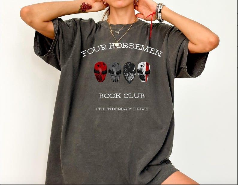 Four Horsemen T- Shirt, Booktok Shirt, Dark Romance Shirt, Devil's Night Sweatshirt, Book Club Shirt