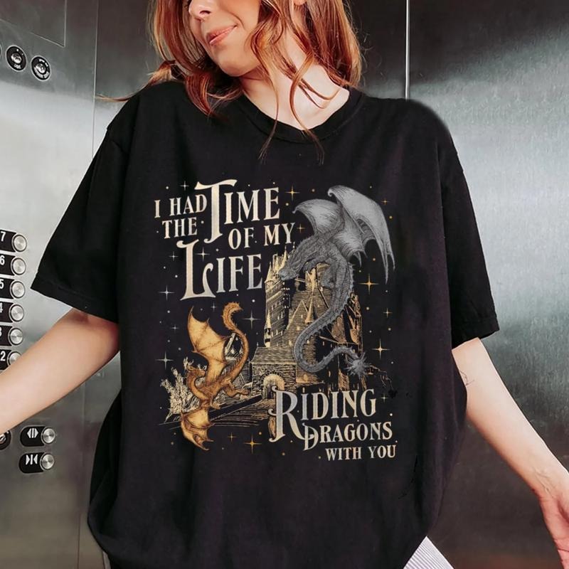 Fourth Wing Dragon Tairn Andarna Tee, I Had The Time Of My Life Shirt, Riding Dragons With You Sweatshirt, Basgiath War College Shirt, Dragon Rider