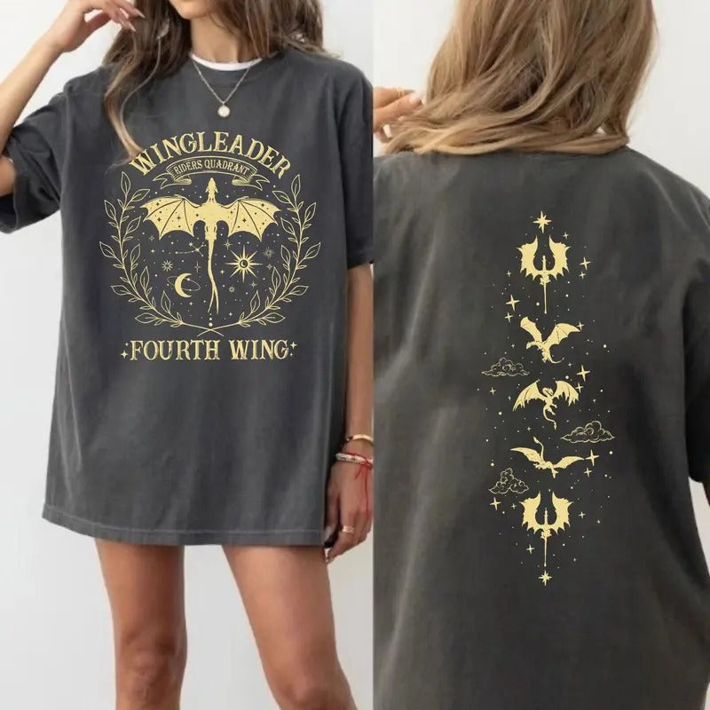 Fourth Wing Riders Quadrant Shirt, Basgiath War College Comfort Colors Shirt, Dragon Rider TShirt, Rebecca Yarros,...