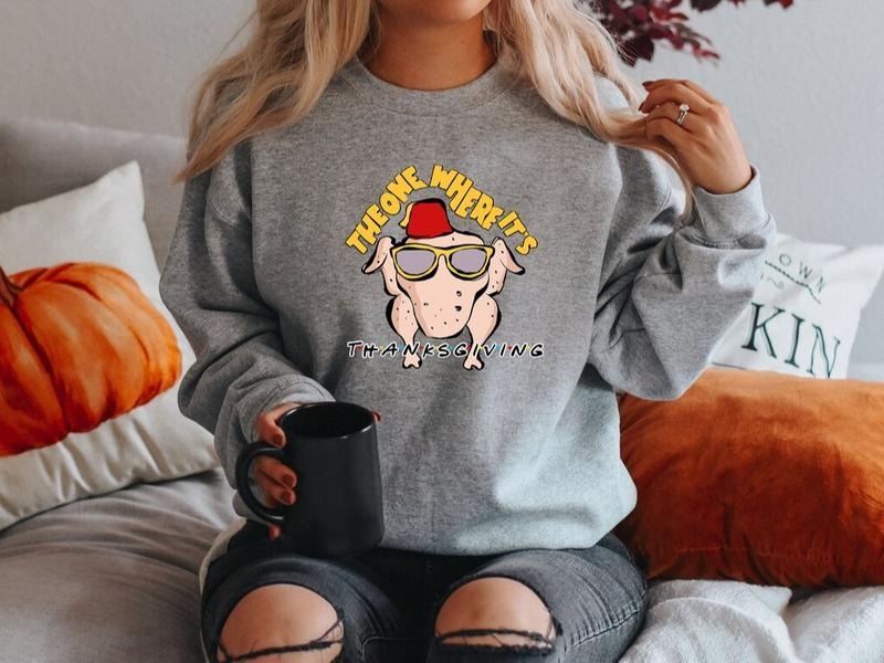Friendsgiving Sweatshirt, Thanksgiving Friends Hoodie, Friendsgiving Shirt, Thanksgiving Shirt, Turkey Women's Shirt, Friends Thanksgiving Shirt