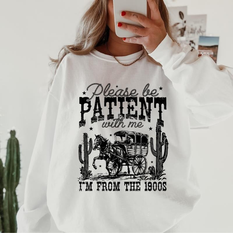 From the 1900's Sweatshirt ~ Unisex Apparel Relaxed Fit Printed in the USA Clothing Womenswear Casual and Comfortable
