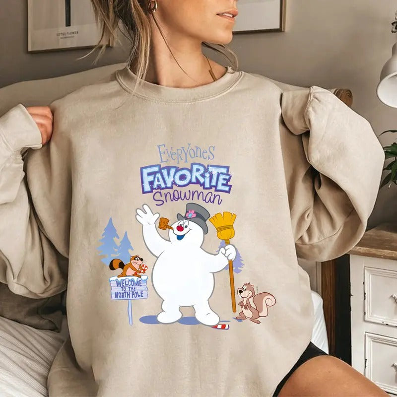 Frosty Snowman Shirt, Merry Christmas Sweatshirt, Funny Frosty Shirt, Everyone Favorite Snowman Shirt, Cartoon Movie Tee Shirt