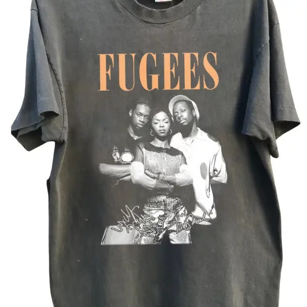 Fugees Lauryn Music Hill Shirt Singer Concert Fans for Men Women Unisex Cotton TShirt
