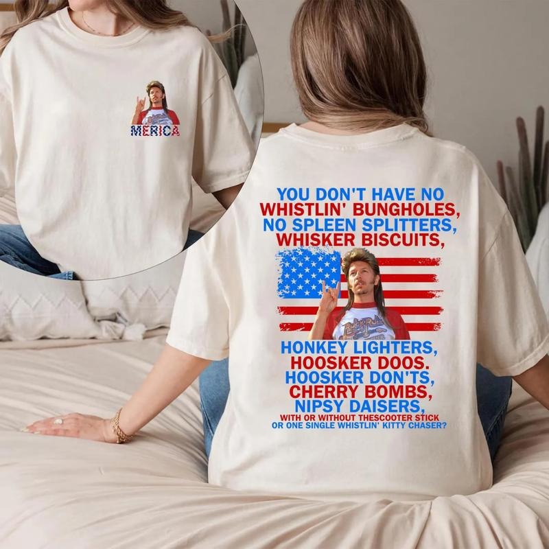 Funny American Flag Shirt, Joe Dirt Merica Tee Shirt, Fourth Of July T-Shirt, 4th Of July Sweatshirt, Patriotic Shirt For Independence Day