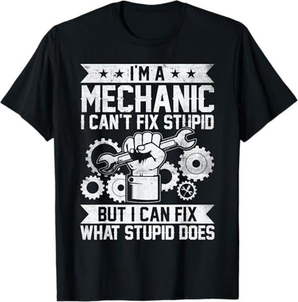 Funny Auto Mechanic Shirt, Funny Car Mechanic Engineer Men Women Auto Mechanic T-Shirt - Menswear Casual Cotton
