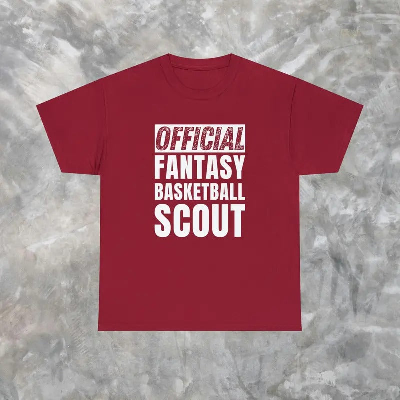 Funny Basketball Shirt Official Fantasy Basketball Scout Shirt Basketball Player Gift Basketball Lover Basketball Coach Gift