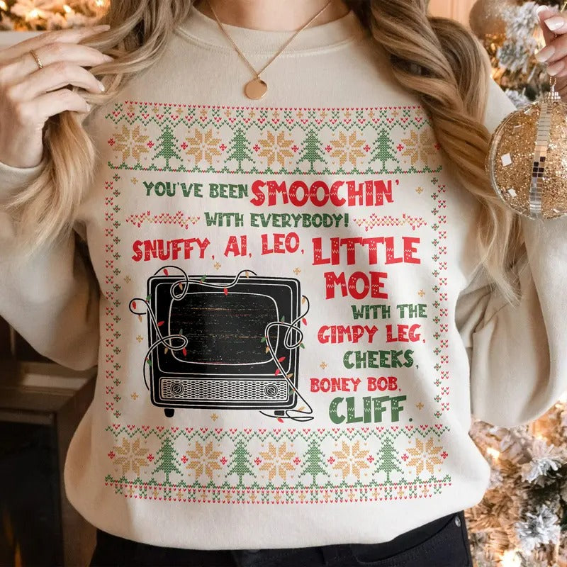 Funny Christmas Movie Quote Ugly Sweatshirt, Snuffy, Al, Leo, Little Moe Crewneck, Xmas Gift For Your Friends, Home Malone Shirt Womenswear