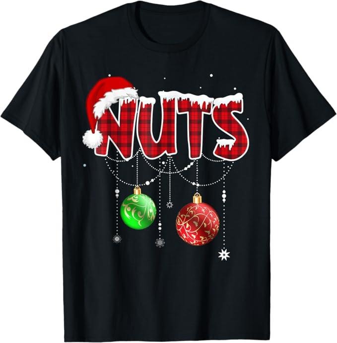 Funny Christmas Shirt, Christmas Gift, Chest Nuts Funny Matching Chestnuts Christmas Couples Nuts T-Shirt - Menswear Top