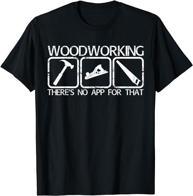 Funny Construction Work Shirts, Woodworking Carpentry Tools Funny Carpenter's T-shirt Menswear Casual Cotton