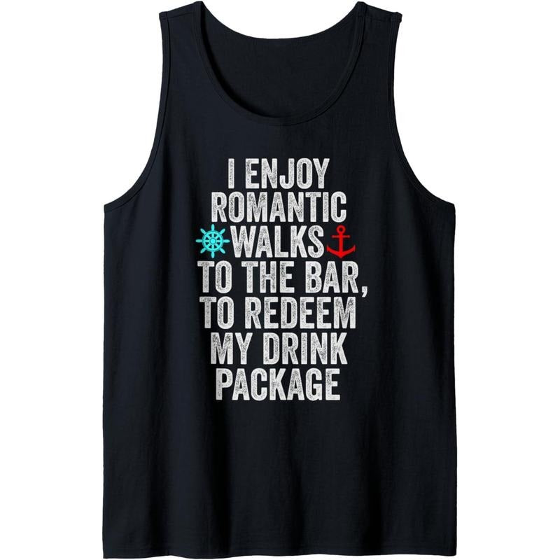 Funny Cruise With Sayings For Men Women Drinking Tank Top Made in USA