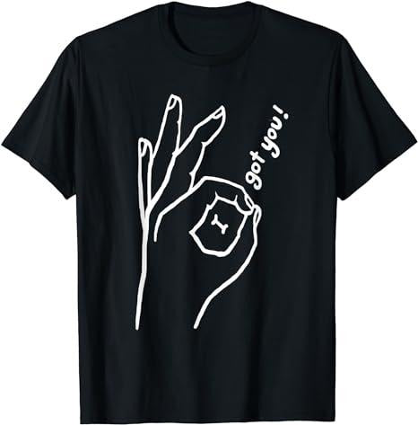 Funny Gamer Shirts, Special Gifts For Gamers, Funny Finger Circle Game T-Shirt You Looked Hand T-Shirt Menswear Top Casual Classic