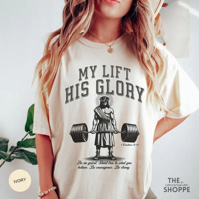 Funny Gym Shirt Jesus Lifting , Christian Streetwear Scripture Tshirt, Weightlifting Pump Cover Workout Clothes Faith Apparel T-shirt, sweater and Hoodie