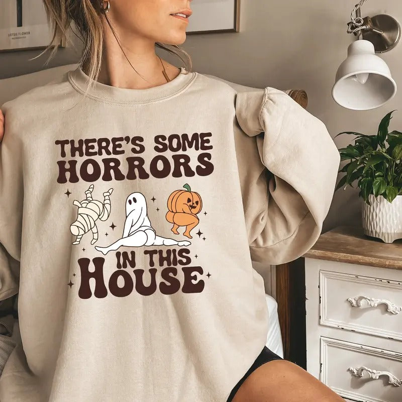 Funny Halloween Sweatshirt, Retro Halloween Pumpkin Shirt, Funny Halloween Shirt, Spooky Season Shirt, Pumpkin Fall Halloween Gift Shirt