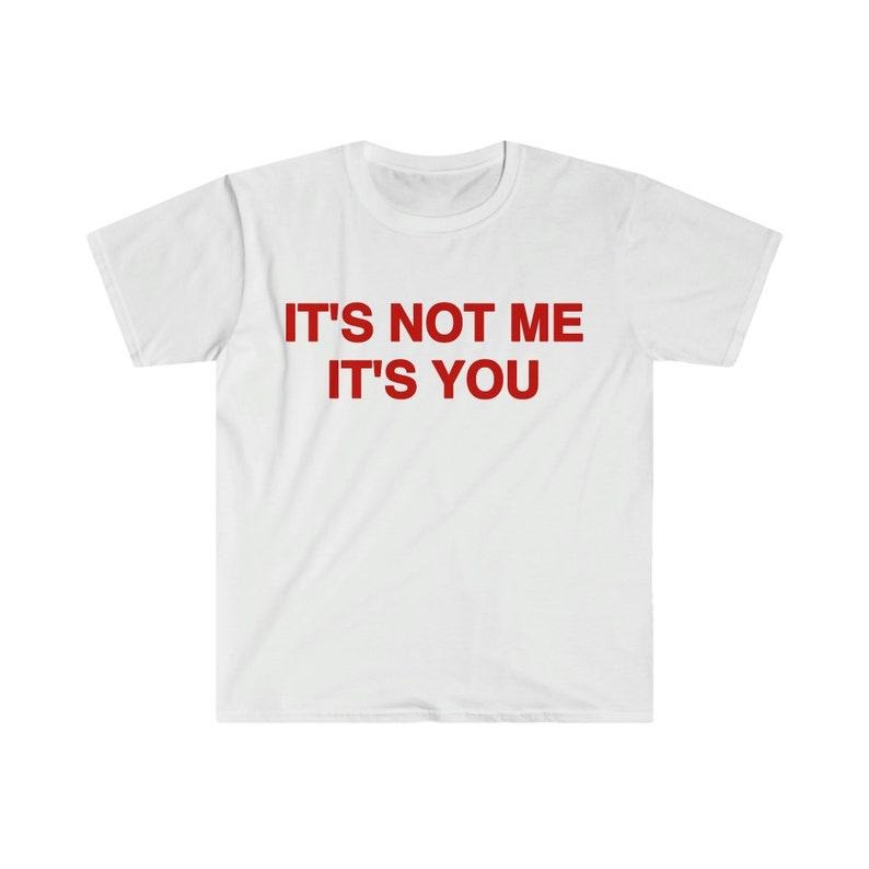 Funny Meme Shirt, It's Not Me It's You Tee, 2000's Gift Unisex T-Shirt