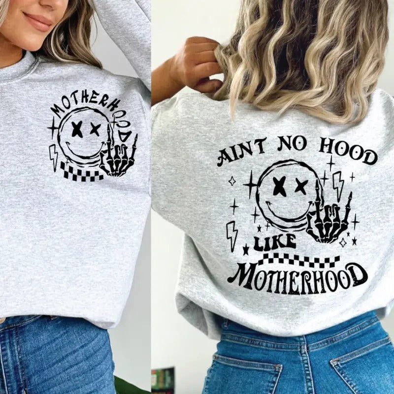 Funny Mom shirt, Ain't No Hood Like Motherhood Funny Mothers Day Trendy Mom shirt