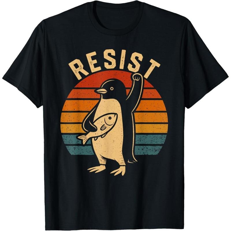 Funny Penguin Resist Penguins Protest Against Tariffs T-Shirt Hoodie, Sweatshirt | WearSparks.com