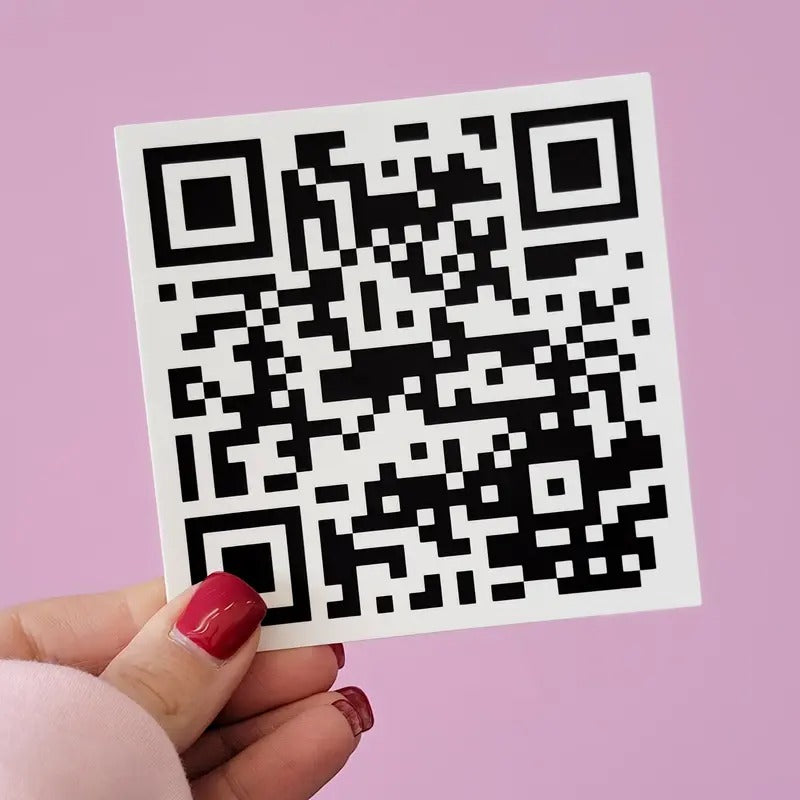 Funny QR Code "F YOU" Sticker