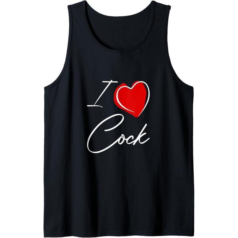 Funny Rude I love Cock Tank Top Made in USA