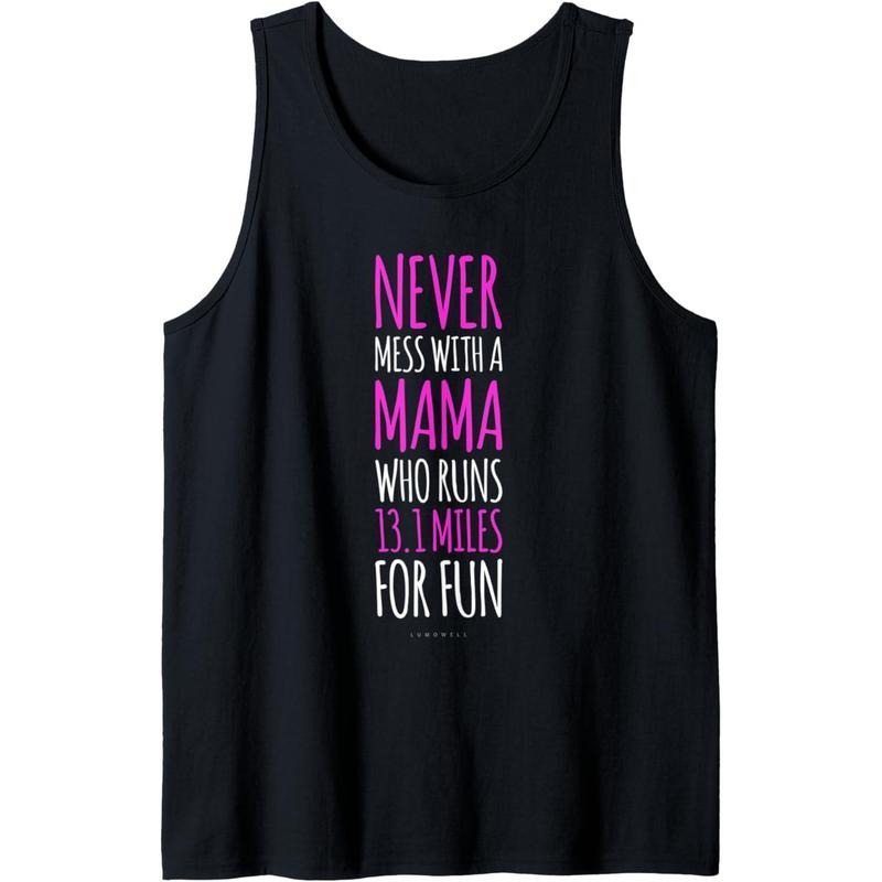 Funny Running Tanks. 13.1 Half Marathon Runner Mom Gift Tank Top MADE IN USA T-Shirts, Hoodie, Sweatshirt | WearSparks.com