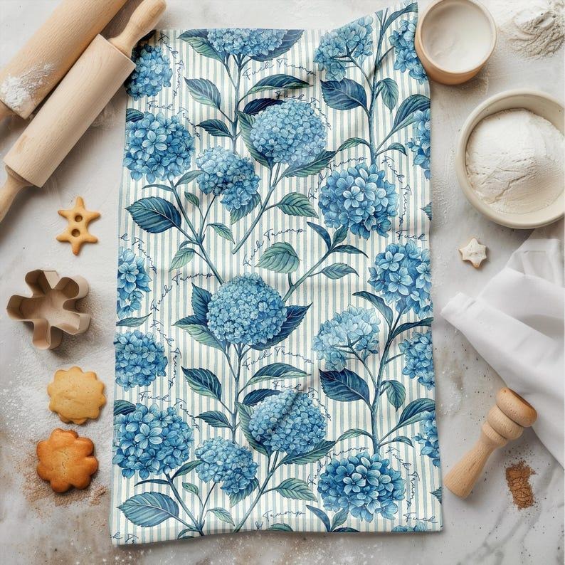 Funny Subtle F Trump Hydrangea Floral Towels, Anti Trump Mother's Day, Kitchen Decor, Housewarming Gift, Democrat...