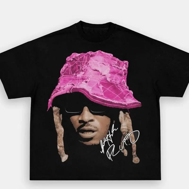 Future Big Face Pink Bucket" Graphic T Shirt Size S-4XL Classic Cotton