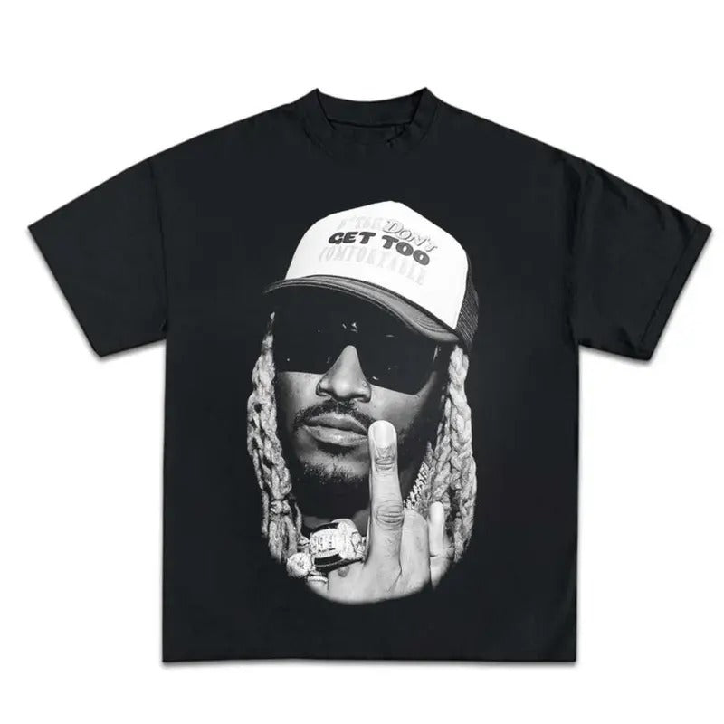 Future H face Graphic tee Rap Booteg Style Hip hop Unisex T Shirt Crew Neck