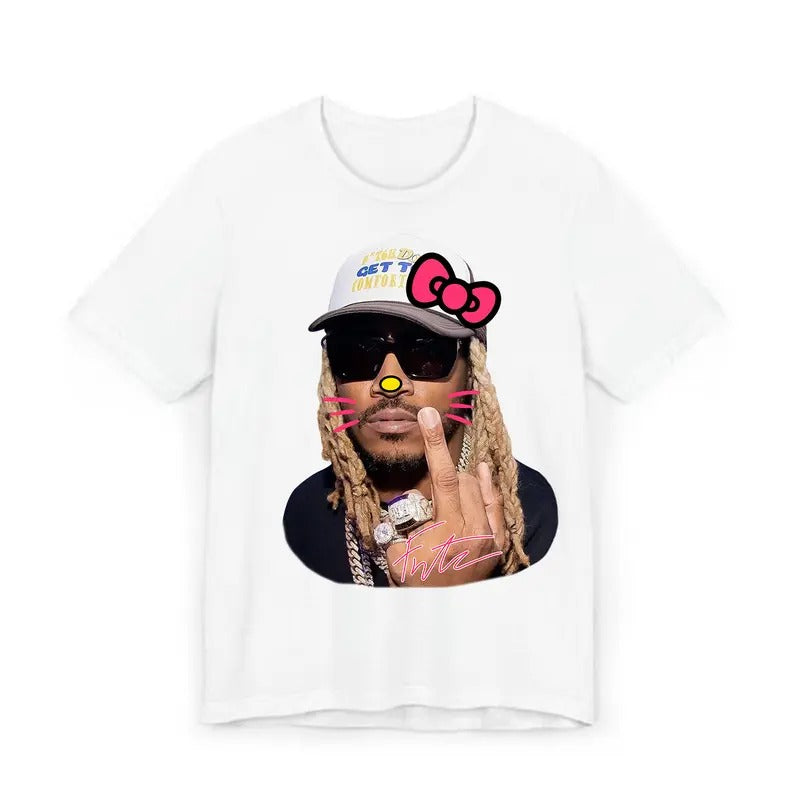 Futureee Kitty Signature Big Face Rap Tee - Must-Have Graphic Design Shirt