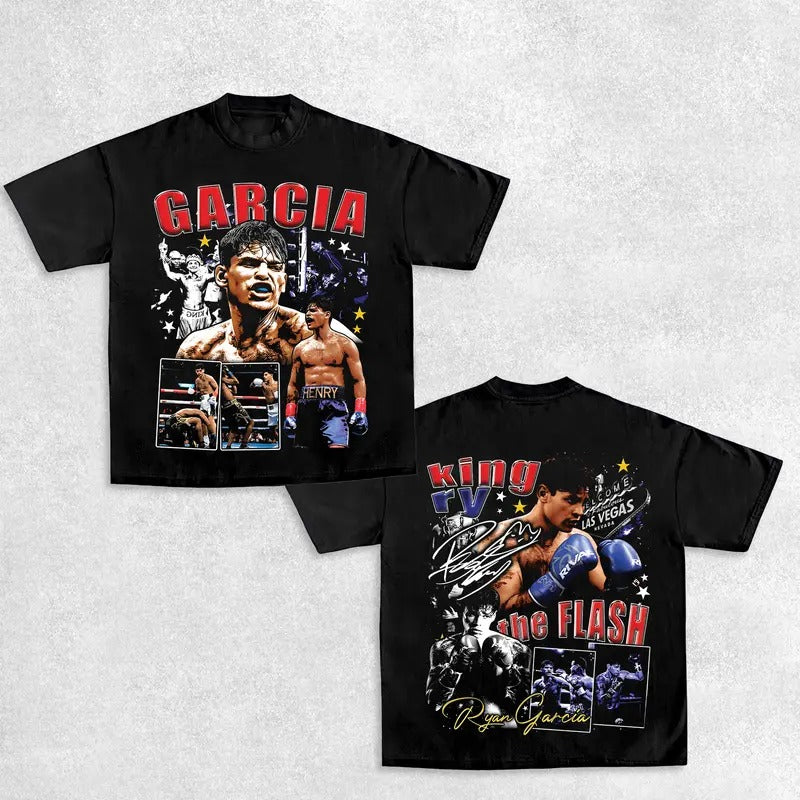 GARCIA TEE ,Boxing T-shirt, Fighter Tee, Boxer Shirt, Sports Shirt, Vintage Boxing Tee, Graphic Boxing Champ T-Shirt