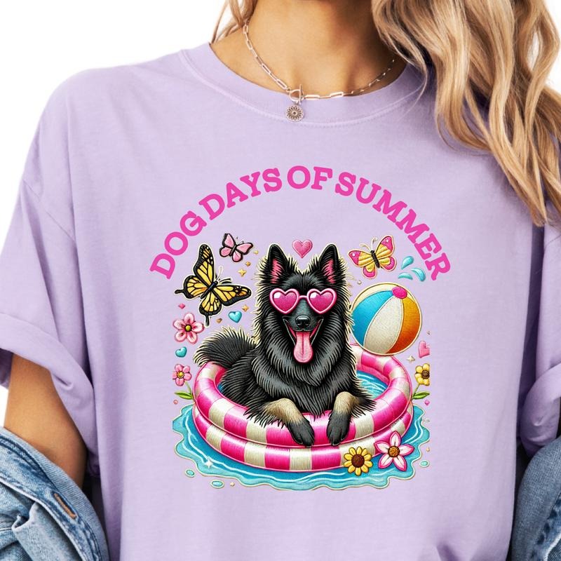 GROENENDAEL Dog Days of Summer Shirt ~ Unisex Apparel Relaxed Fit Printed In The USA Clothing Womenswear Casual Comfort Cotton Top Athletic Boho Chic