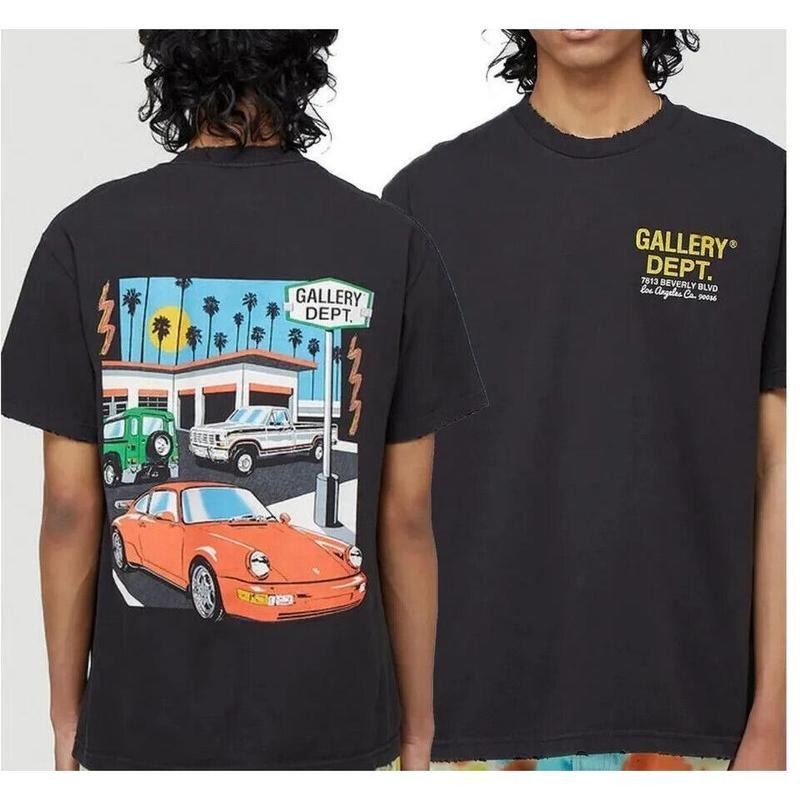Gallery Dept T-Shirt Gallery Dept Drive 2 Sided Shirt Street Shirt S-5XL, Funny Dumb Tee, Meme Shirt, Streetwear, Graphic tee
