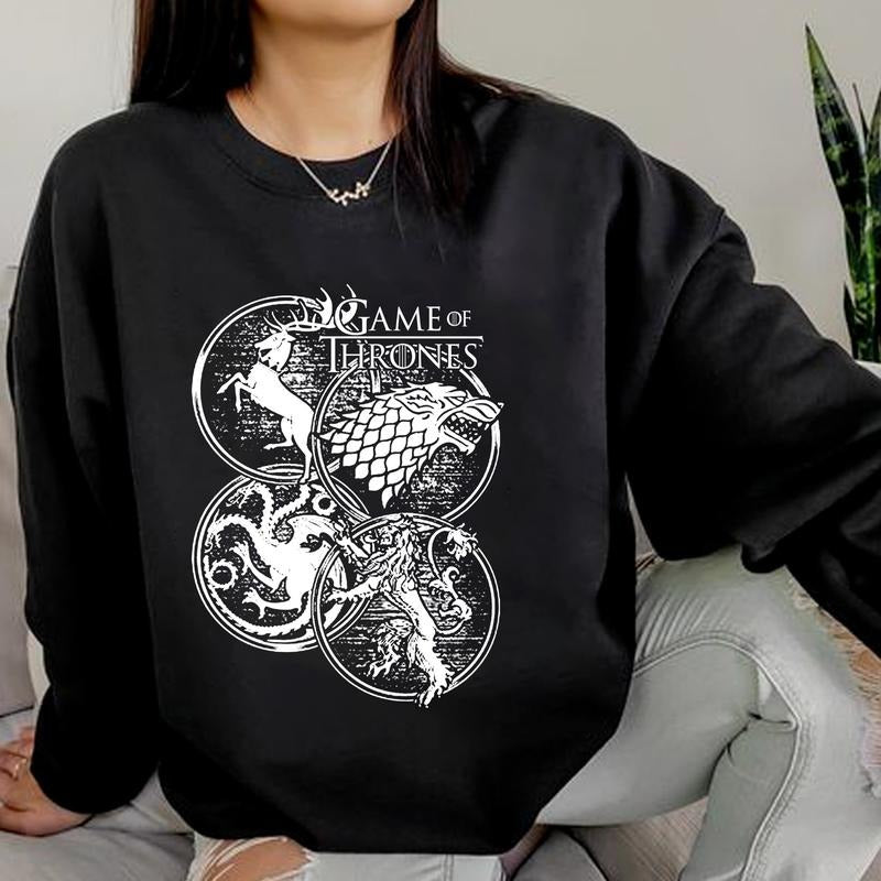Game Of Throne Sweatshirt, Vintage Bookish Shirt, Fantasy Book Reading T-shirt, House Of Dragon Shirt, Gift For Book Lovers