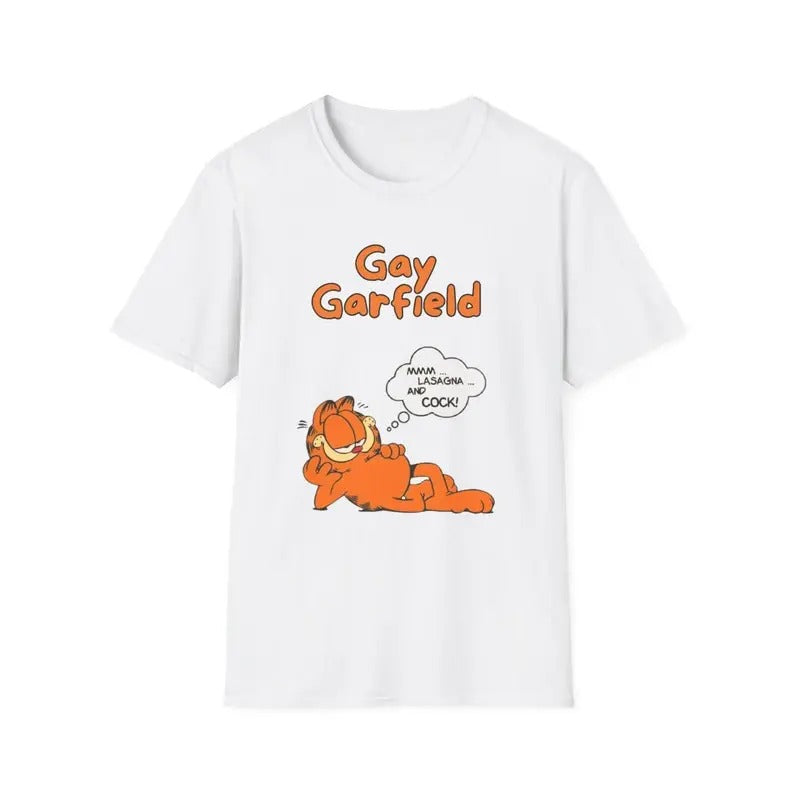 Gay Garfield T-Shirt Garfield Shirt, Funny Garfield Shirt, Cartoon Character Shirt, Father's Day Gift Summer Shirt