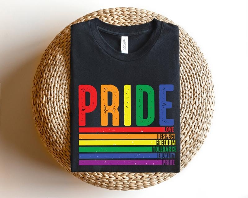 Gay Pride Shirtpride Love Shirt Lgbtq Pride Shirtfreedom Lgbtq Shirtflower Lgbtq Shirtgay Festival Outfitlove Is Love Shirt TK43GN