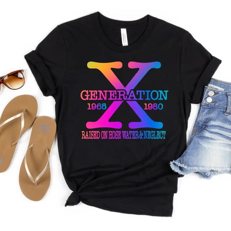 Gen X Shirt Funny Tshirt Plus Size Graphic Tshirt Multicolor Graphic Sarcastic Shirt Extended Plus Size 2xl 3xl 4xl 5xl 6xl Cotton Menswear